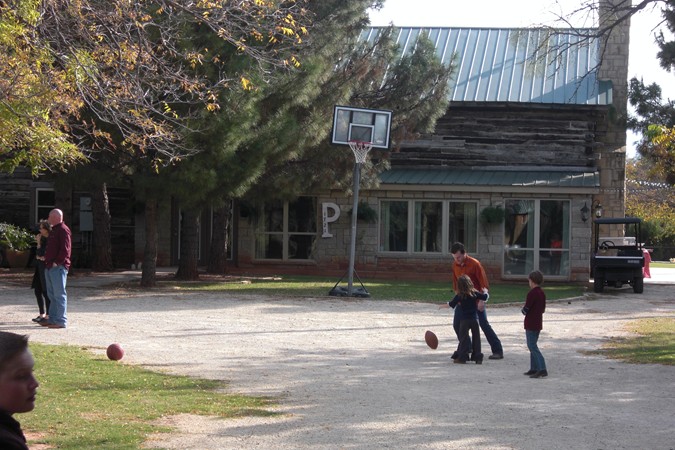 "More Football Fun Just Beyond The Pavilion"